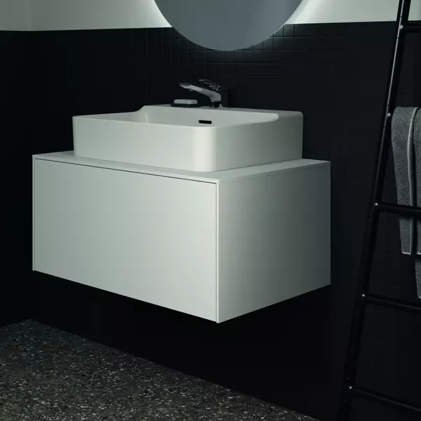 Lavoar suspendat Ideal Standard Atelier Conca 60 cm alb mat cu orificiu baterie si preaplin [5]