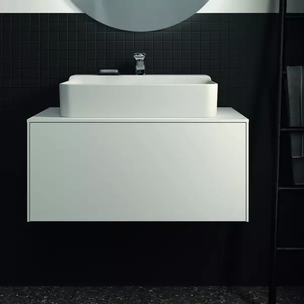 Lavoar suspendat Ideal Standard Atelier Conca 60 cm alb mat cu orificiu baterie si preaplin [7]