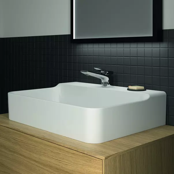 Lavoar suspendat Ideal Standard Atelier Conca 60 cm alb lucios cu orificiu baterie [7]