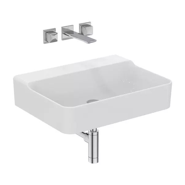 Lavoar suspendat Ideal Standard Atelier Conca 60 cm alb lucios [11]