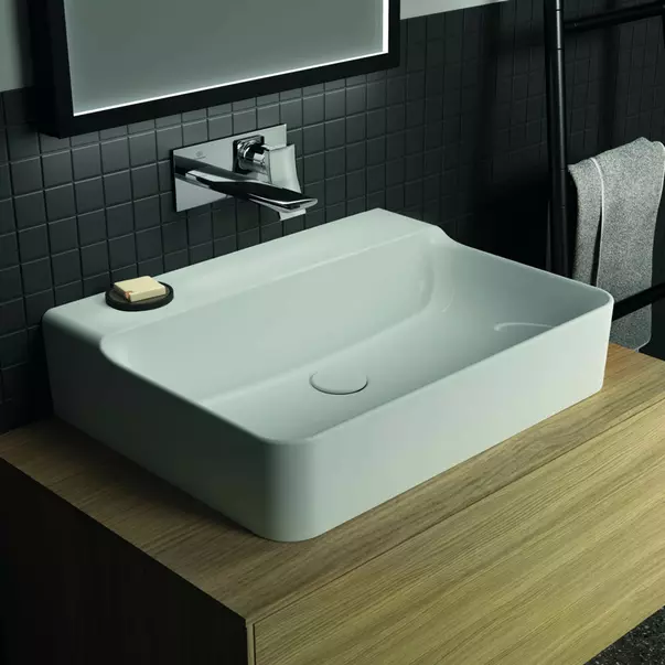 Lavoar suspendat Ideal Standard Atelier Conca 60 cm alb lucios [2]