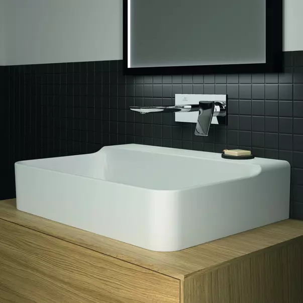 Lavoar suspendat Ideal Standard Atelier Conca 60 cm alb lucios [4]