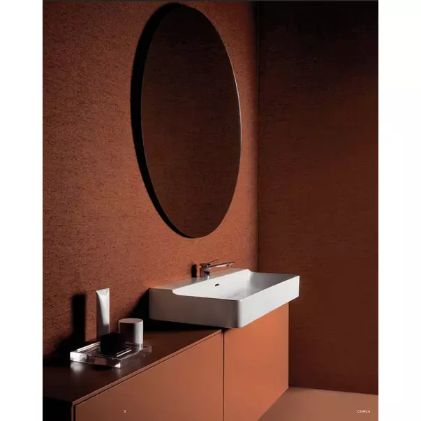 Lavoar suspendat Ideal Standard Atelier Conca 80 cm alb lucios cu orificiu baterie [6]
