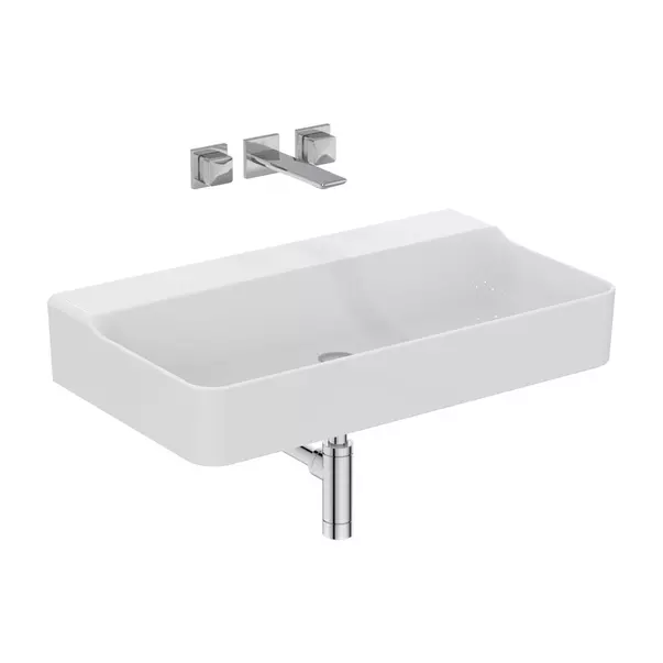 Lavoar suspendat Ideal Standard Atelier Conca 80 cm alb lucios T383101 [11]