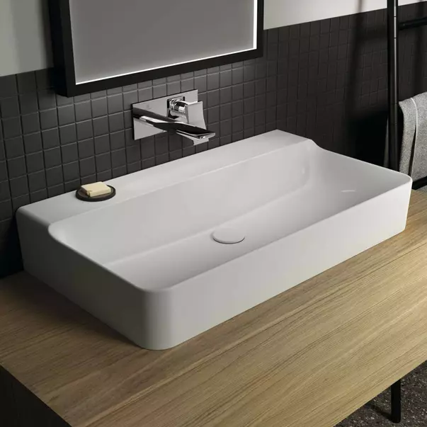 Lavoar suspendat Ideal Standard Atelier Conca 80 cm alb lucios T383101 [2]