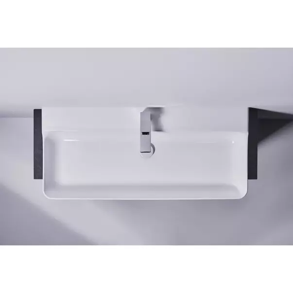 Lavoar suspendat Ideal Standard Atelier Conca 100 cm alb lucios cu orificiu baterie si preaplin [8]