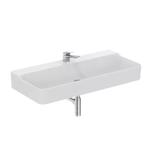 Lavoar suspendat Ideal Standard Atelier Conca 100 cm alb lucios cu orificiu baterie [11]