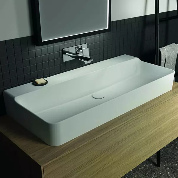 Lavoare pe perete - Lavoar suspendat Ideal Standard Atelier Conca 100 cm alb lucios