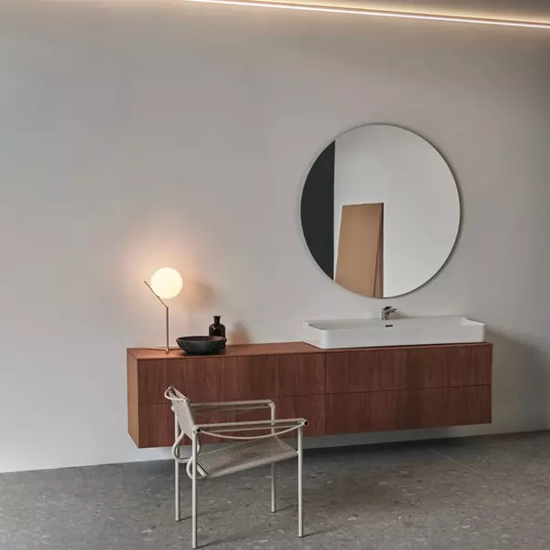 Lavoar suspendat Ideal Standard Atelier Conca 120 cm alb lucios cu orificiu preaplin [3]