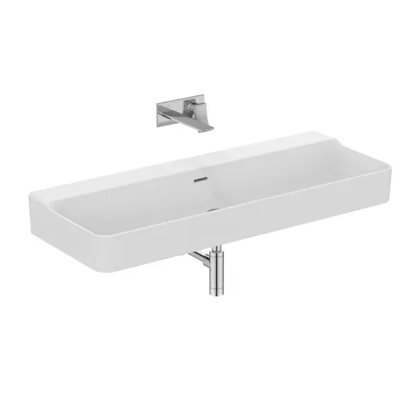 Lavoar suspendat Ideal Standard Atelier Conca 120 cm alb lucios cu orificiu preaplin [8]