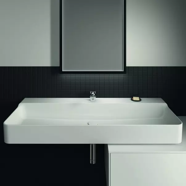 Lavoare pe perete - Lavoar suspendat Ideal Standard Atelier Conca 120 cm alb lucios cu orificiu baterie