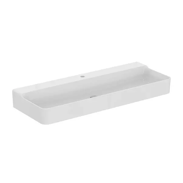 Lavoar suspendat Ideal Standard Atelier Conca 120 cm alb lucios cu orificiu baterie [2]