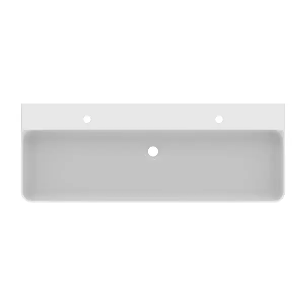Lavoar suspendat Ideal Standard Atelier Conca 120 cm alb lucios cu 2 orificii baterie [9]