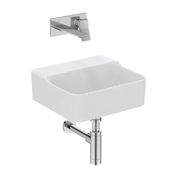 Lavoar suspendat Ideal Standard Atelier Conca 40 cm alb lucios [11]
