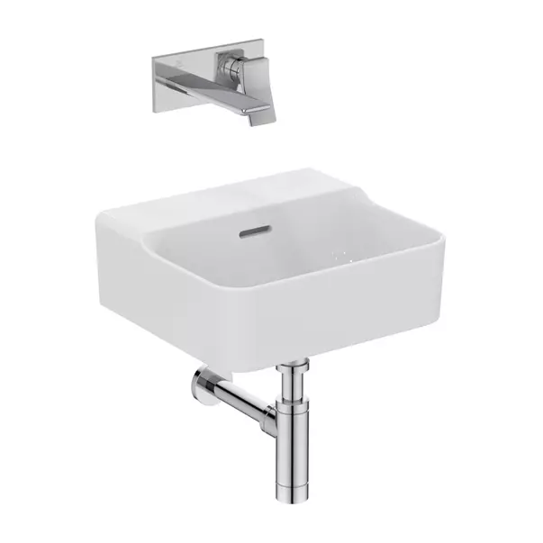 Lavoar suspendat Ideal Standard Atelier Conca alb lucios cu orificiu preaplin 40 cm [10]