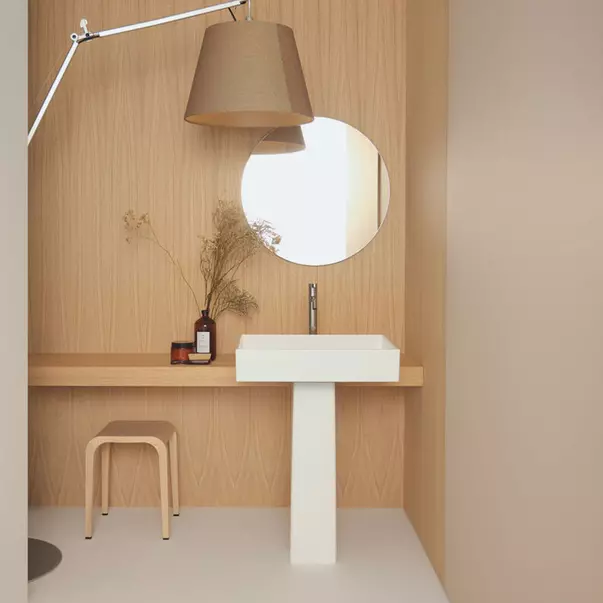 Piedestal pentru lavoar dreptunghiular Ideal Standard Atelier Conca alb lucios [2]