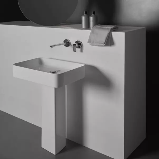 Piedestale - Piedestal pentru lavoar dreptunghiular Ideal Standard Atelier Conca alb mat