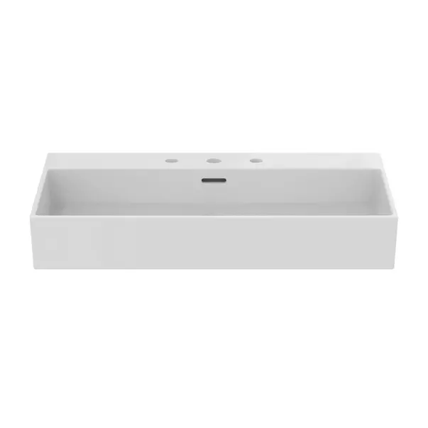 Lavoar suspendat Ideal Standard Atelier Extra cu 3 orificii baterie si preaplin alb lucios 80 cm [11]