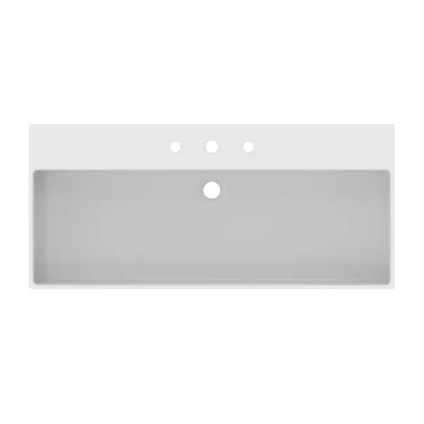 Lavoar suspendat Ideal Standard Atelier Extra alb lucios cu 3 orificii baterie si preaplin 100 cm [6]
