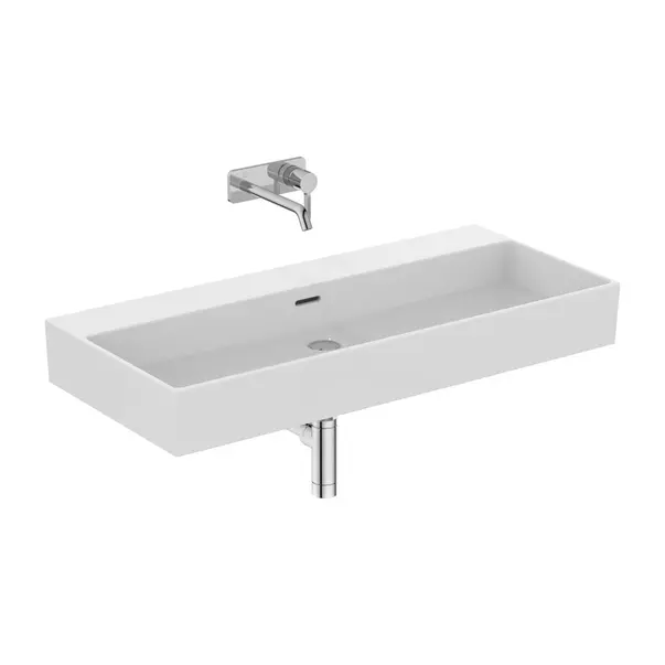 Lavoar suspendat Ideal Standard Atelier Extra alb lucios cu orificiu preaplin 100 cm [7]