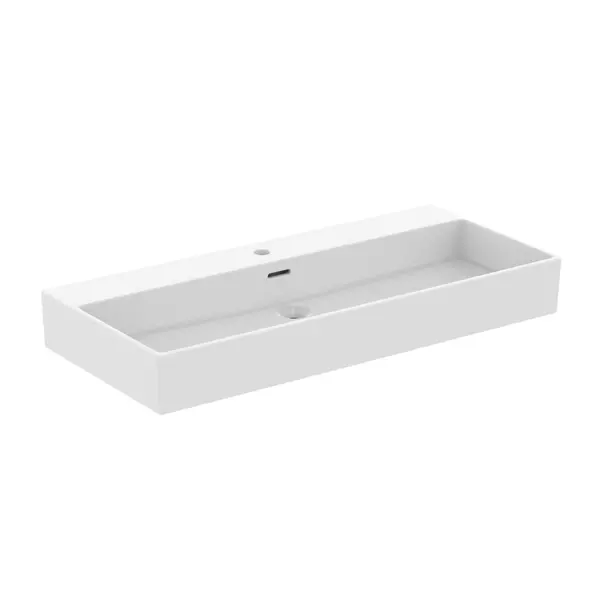 Obiecte Sanitare - Lavoar suspendat Ideal Standard Atelier Extra alb mat cu orificiu baterie si preaplin 100 cm
