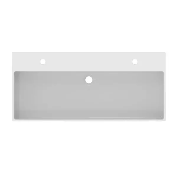 Lavoar suspendat Ideal Standard Atelier Extra alb lucios cu 2 orificii baterie si preaplin 100 cm [9]