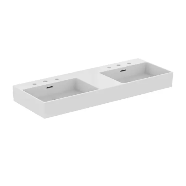 Obiecte Sanitare - Lavoar suspendat Ideal Standard Atelier Extra alb mat cu 3 orificii baterie si preaplin 120 cm