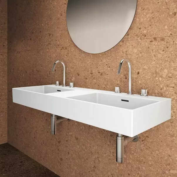 Lavoar suspendat Ideal Standard Atelier Extra alb mat cu 3 orificii baterie si preaplin 120 cm [4]