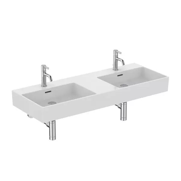 Lavoar suspendat Ideal Standard Atelier Extra alb lucios 120 cm cu orificii baterie si preaplin [10]
