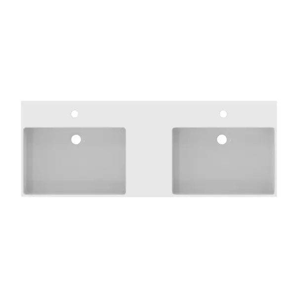 Lavoar suspendat Ideal Standard Atelier Extra alb lucios 120 cm cu orificii baterie si preaplin [9]