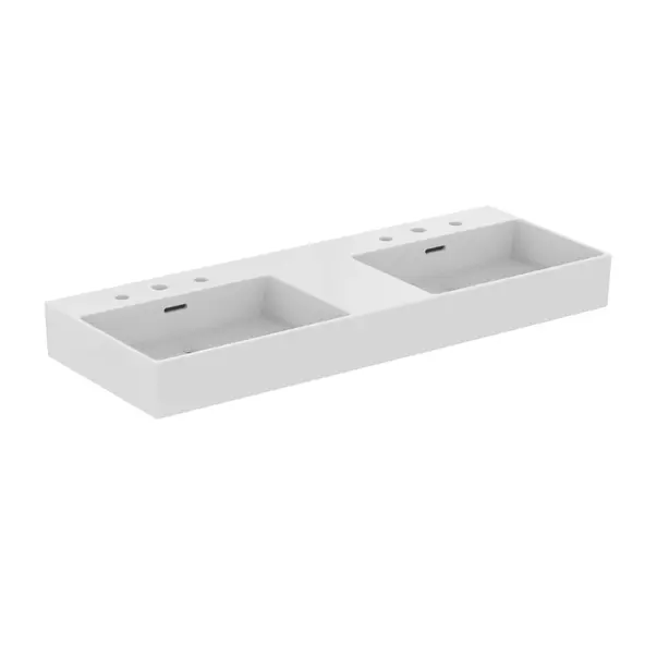 Lavoare - Lavoar suspendat Ideal Standard Atelier Extra alb lucios 120 cm cu 3 orificii baterie si preaplin