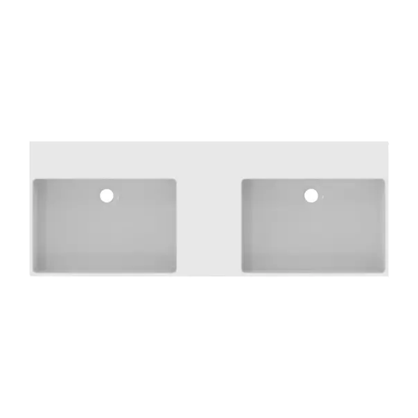 Lavoar suspendat Ideal Standard Atelier Extra alb lucios 120 cm cu orificii preaplin [5]