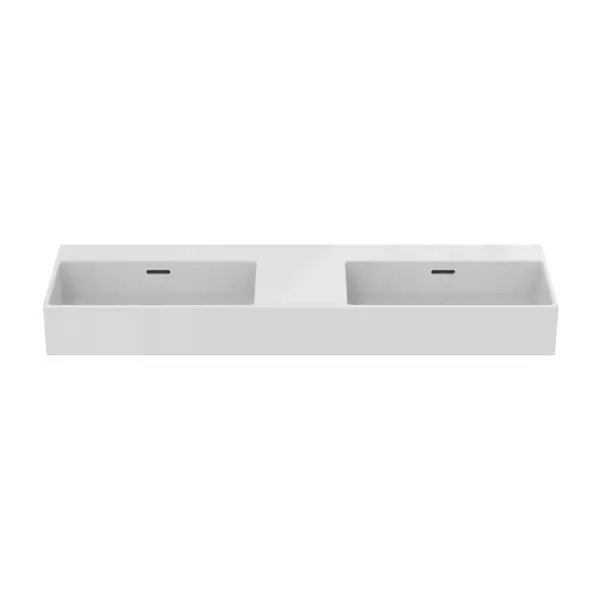 Lavoar suspendat Ideal Standard Atelier Extra alb lucios 120 cm cu orificii preaplin [7]