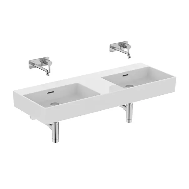 Lavoar suspendat Ideal Standard Atelier Extra alb lucios 120 cm cu orificii preaplin [8]