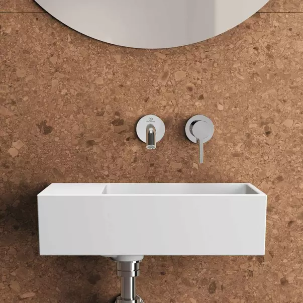 Lavoar suspendat Ideal Standard Atelier Extra 45 cm alb lucios cu orificiu preaplin stanga [2]