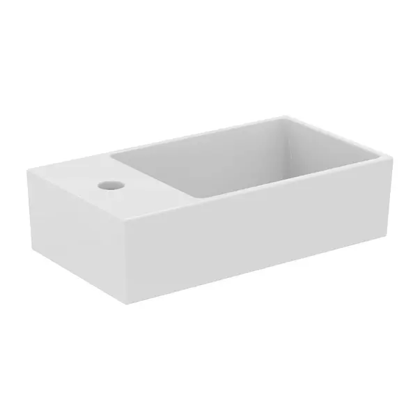 Lavoare pe perete - Lavoar suspendat Ideal Standard Atelier Extra alb lucios 45 cm cu orificiu baterie si preaplin stanga