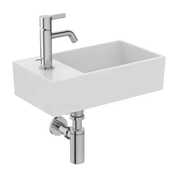 Lavoar suspendat Ideal Standard Atelier Extra alb lucios 45 cm cu orificiu baterie si preaplin stanga [6]