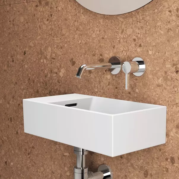 Lavoar suspendat Ideal Standard Atelier Extra alb lucios 45 cm cu orificiu preaplin stanga [2]