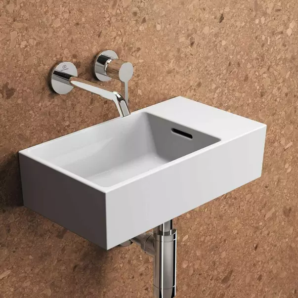 Lavoar suspendat Ideal Standard Atelier Extra 45 cm alb lucios cu orificiu preaplin dreapta [2]