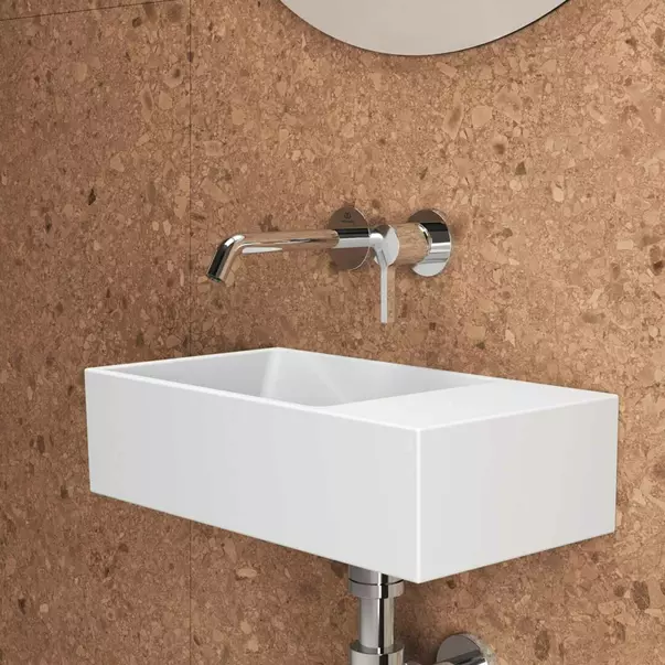 Lavoar suspendat Ideal Standard Atelier Extra 45 cm alb lucios cu orificiu preaplin dreapta [3]