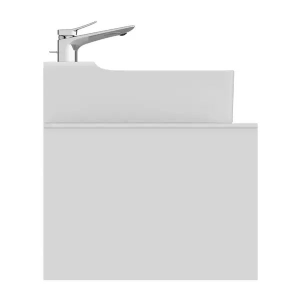 Dulap baza suspendat Ideal Standard Atelier Conca alb mat 1 sertar si blat cu decupaj central 100 cm [7]