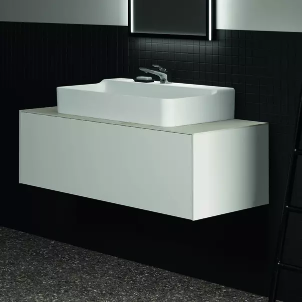 Dulap baza suspendat Ideal Standard Atelier Conca alb mat 1 sertar 120 cm [5]