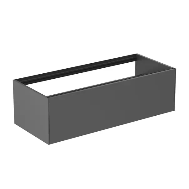 Mobilier Baie - Dulap baza suspendat Ideal Standard Atelier Conca antracit mat 1 sertar 120 cm