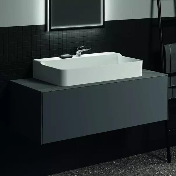Dulap baza suspendat Ideal Standard Atelier Conca antracit mat 1 sertar 120 cm [2]