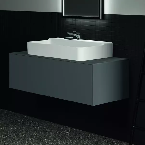 Dulap baza suspendat Ideal Standard Atelier Conca antracit mat 1 sertar 120 cm [4]