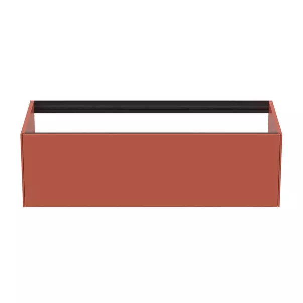 Dulap baza suspendat Ideal Standard Atelier Conca rosu - oranj mat 1 sertar 120 cm [5]