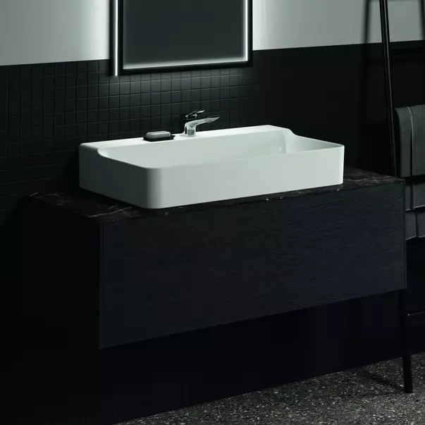  Dulapuri baie - Dulap baza suspendat Ideal Standard Atelier Conca finisaj stejar inchis 1 sertar 120 cm