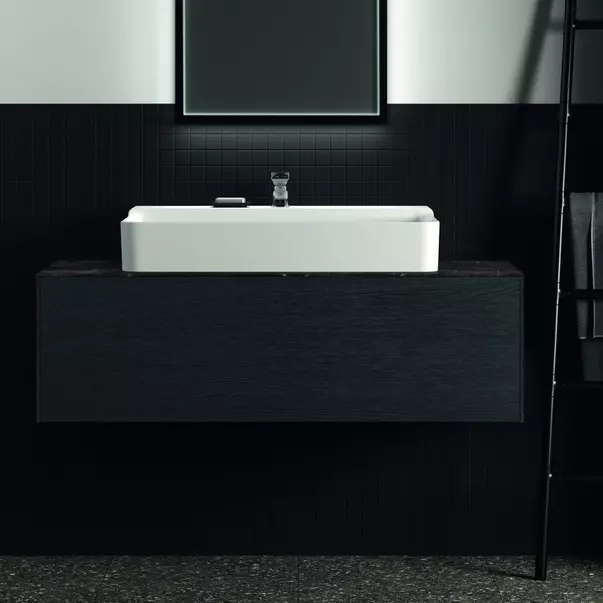 Dulap baza suspendat Ideal Standard Atelier Conca finisaj stejar inchis 1 sertar 120 cm [3]