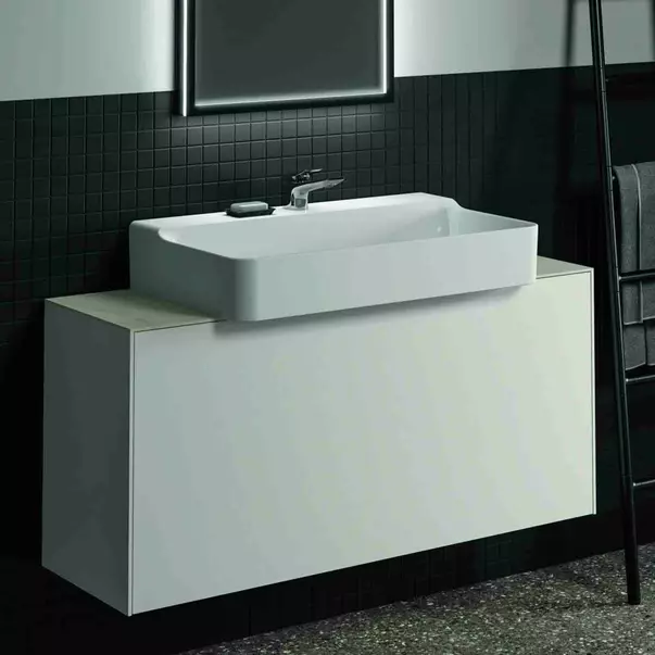 Dulap baza suspendat Ideal Standard Atelier Conca 1 sertar 120 cm alb mat [2]
