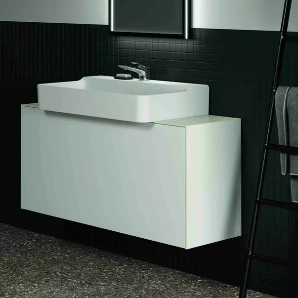 Dulap baza suspendat Ideal Standard Atelier Conca 1 sertar 120 cm alb mat [4]